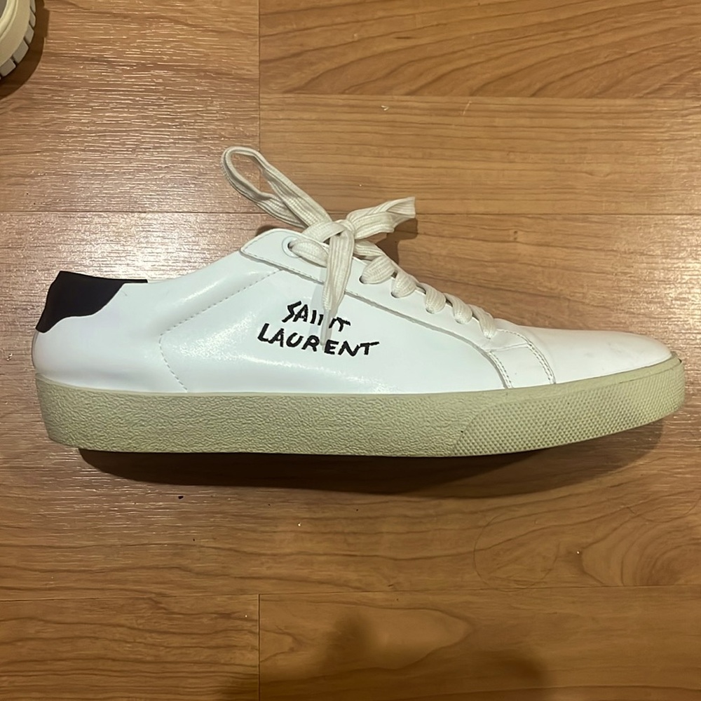 White men saint laurant sneakers